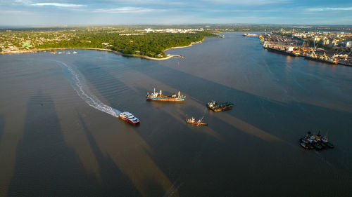 Aerial view of dar es salaam, tanzania