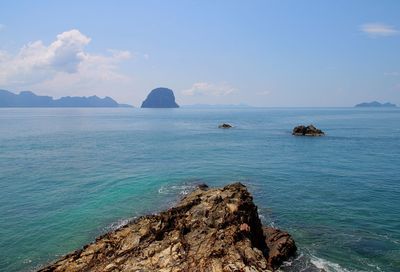 Scenic view of sea against sky
