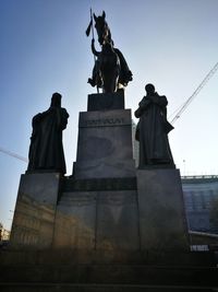 Low angle view of statue