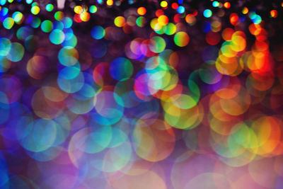 Defocused image of lights