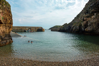 Scenic view of sea against sky