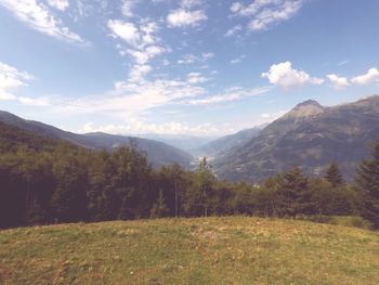 Scenic view of landscape against sky