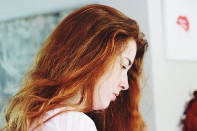 Close-up of young woman