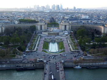 High angle view of cityscape