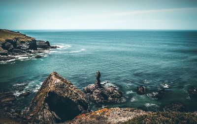 Scenic view of sea against sky