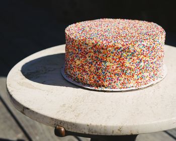 Close-up of dessert in plate