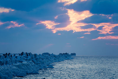 Scenic view of sea against sky