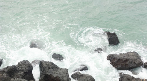 Scenic view of sea waves