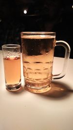 Close-up of drink on table