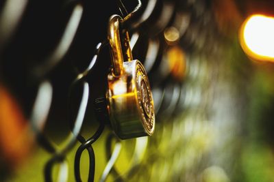 Close-up of illuminated light bulb