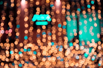 Full frame shot of illuminated christmas lights