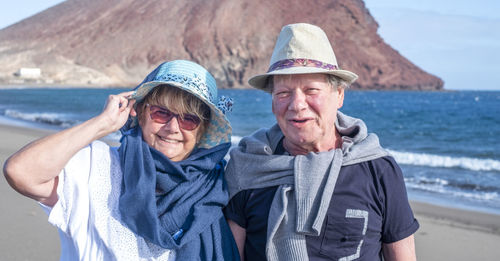 Portrait of a smiling young couple