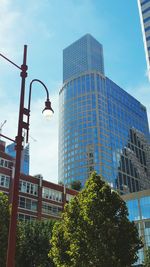 Low angle view of modern office building