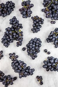 High angle view of berries on table