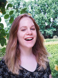 Portrait of smiling young woman