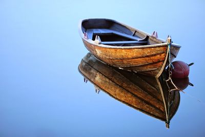 Low angle view of boat