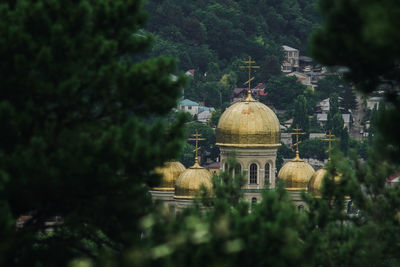 View of cathedral amidst city