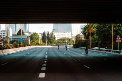 View of city street