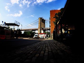 View of bridge in city