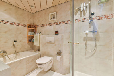 Close-up of sink in bathroom