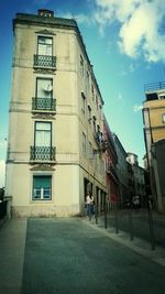 Low angle view of building against sky