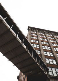 Low angle view of building against clear sky