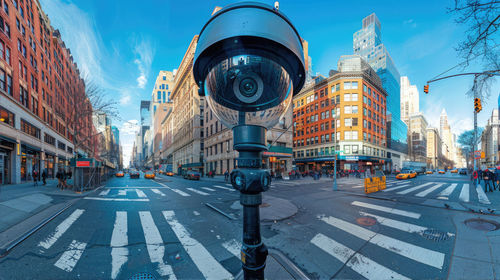 View of city street
