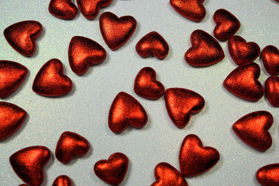 Close-up of strawberries on table