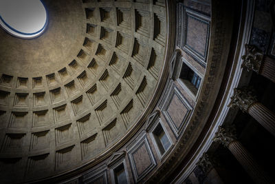 Low angle view of ceiling of building