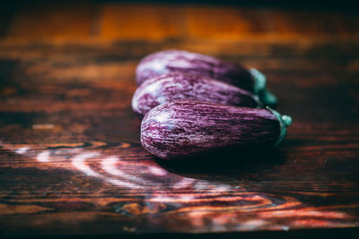 Close-up of fruit on table