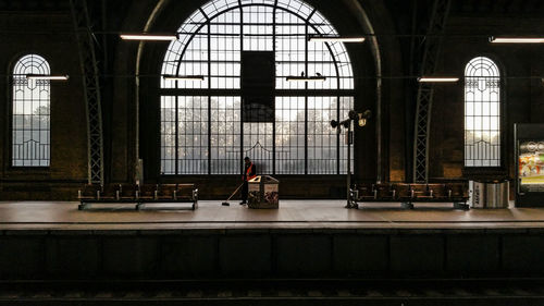 Interior of train station