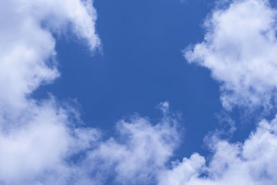 Low angle view of clouds in sky