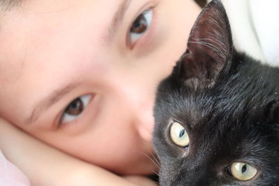 Close-up portrait of cat