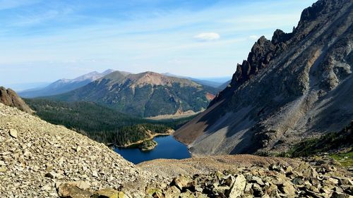 Scenic view of lake
