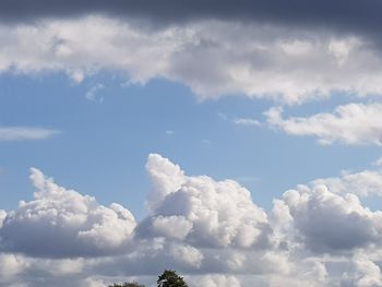 Low angle view of clouds in sky