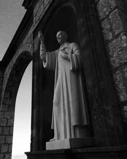 Low angle view of statue