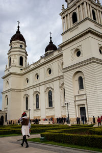 Metropolitan cathedral iasi romania - catedrala mitropolitana din iasi romania - during a cloudy day