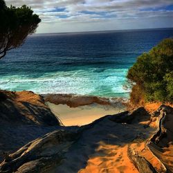 Scenic view of sea against sky