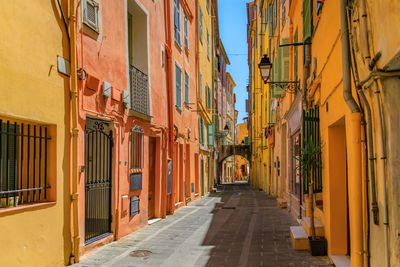 Street amidst buildings in city