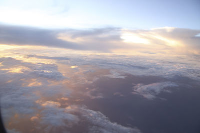 Aerial view of cloudscape