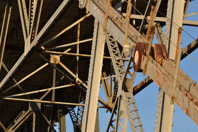 Close-up of hercilio luz bridge