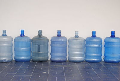 View of water containers