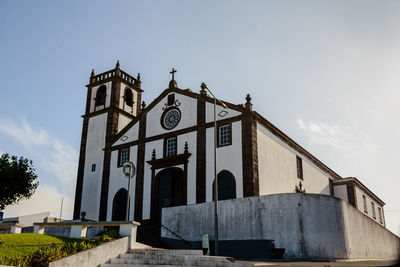  low angle view of church against sky