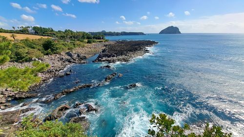 Scenic view of sea against sky