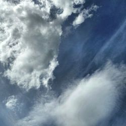 Low angle view of cloudy sky