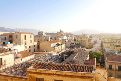 Aerial view of palermo, sicily, italy