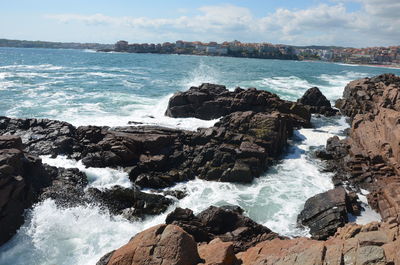 Scenic view of sea against sky