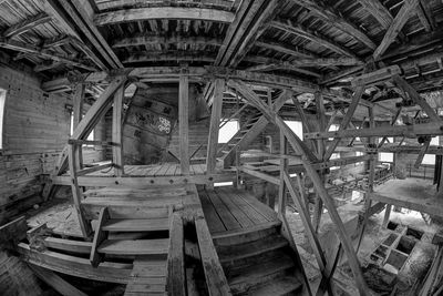 Interior of abandoned building