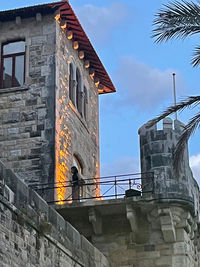 Low angle view of building against sky