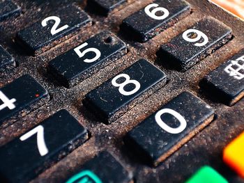 Close-up of computer keyboard